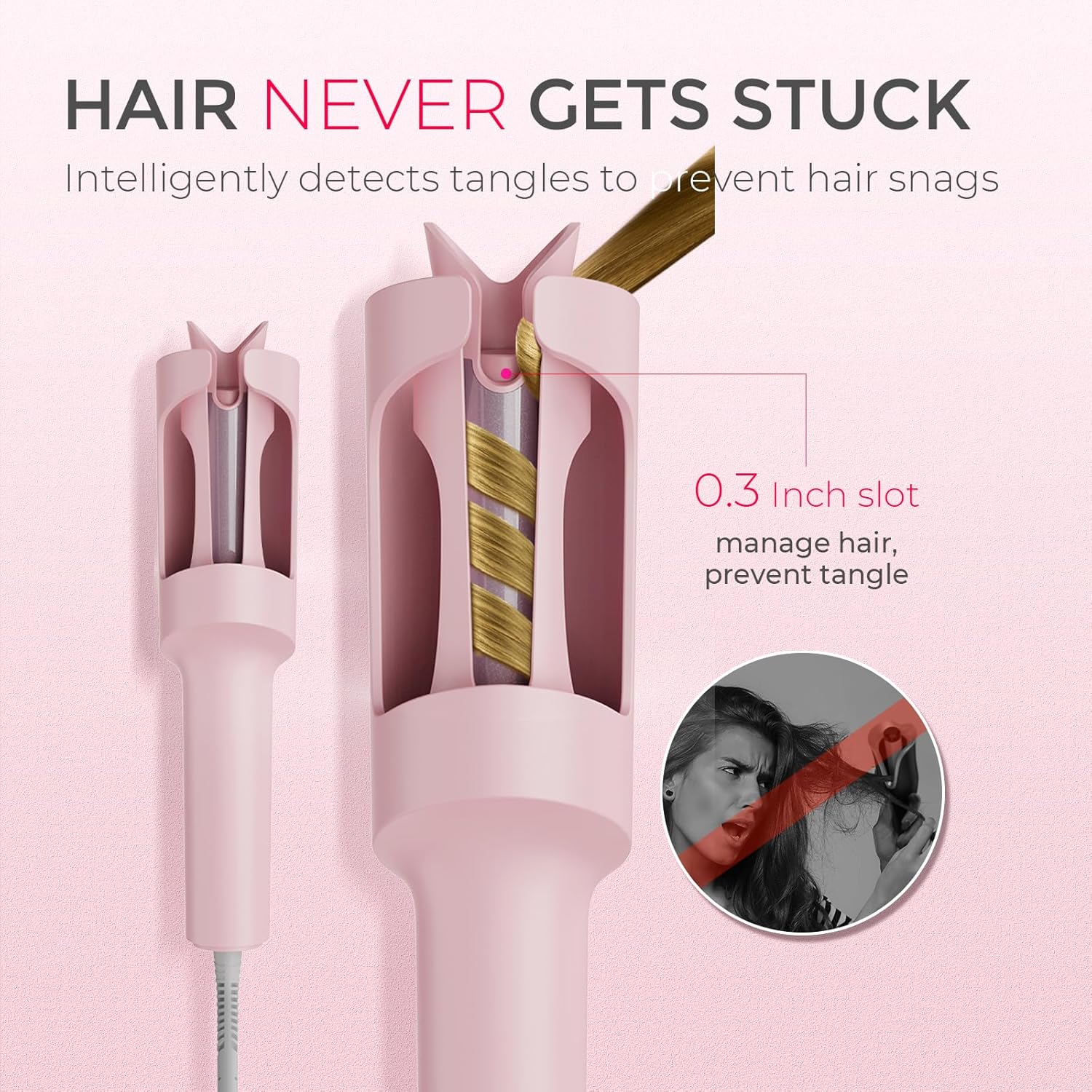GLAMÉE AutoCurl Pro – Automatic Rotating Hair Curler