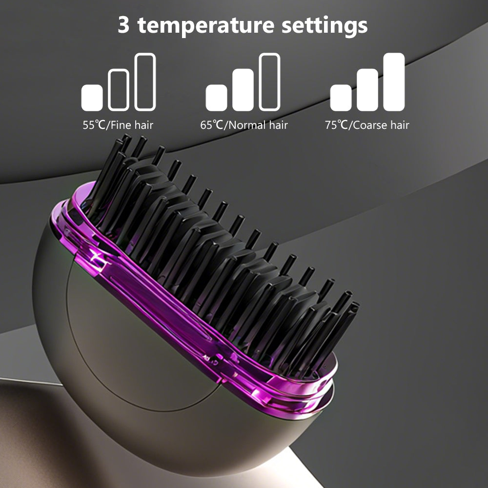 GLAMÉE Mini Wireless Hair Straightening Brush
